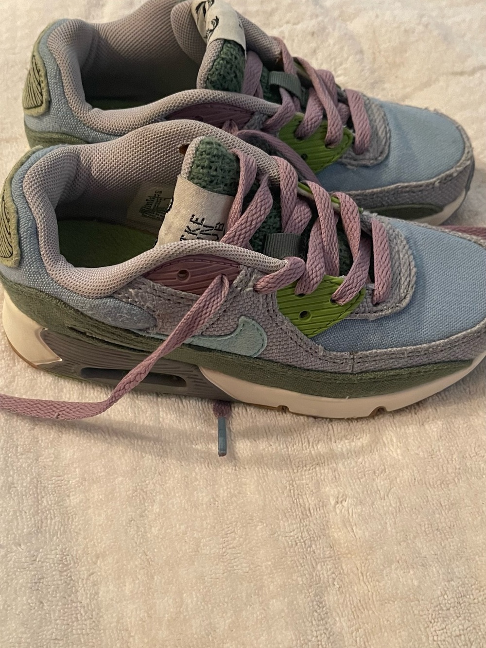 Nike Kids Lavender, Sage & Light Blue Sneakers